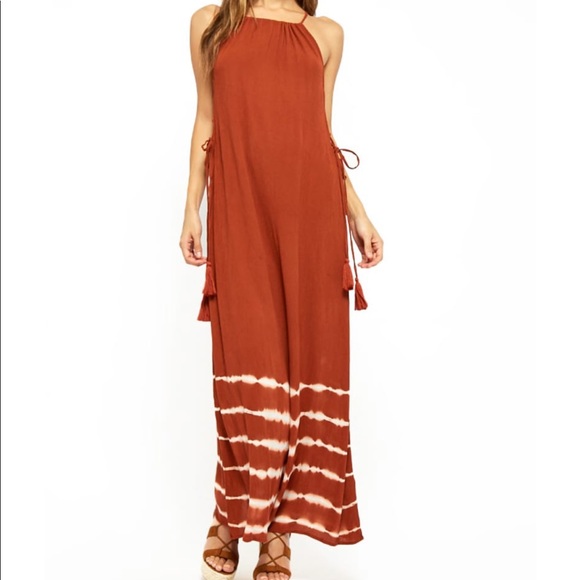 Forever 21 Dresses & Skirts - NWT**Tie Dye Lace Up Maxi and Purse. RESERVED